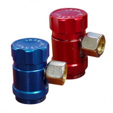 Mastercool Quick coupler Gaz basma vanası R1234 (alçak basınç) MAVİ