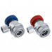 Parker quick coupler gaz verme vanası R134a dişi bağlantı (alçak basınç) MAVİ